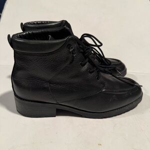 Danexx Black Leather Boots Size 9 M